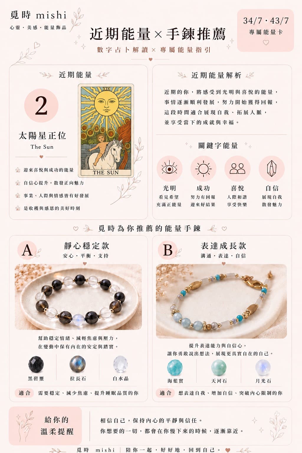 近期能量與手鍊推薦